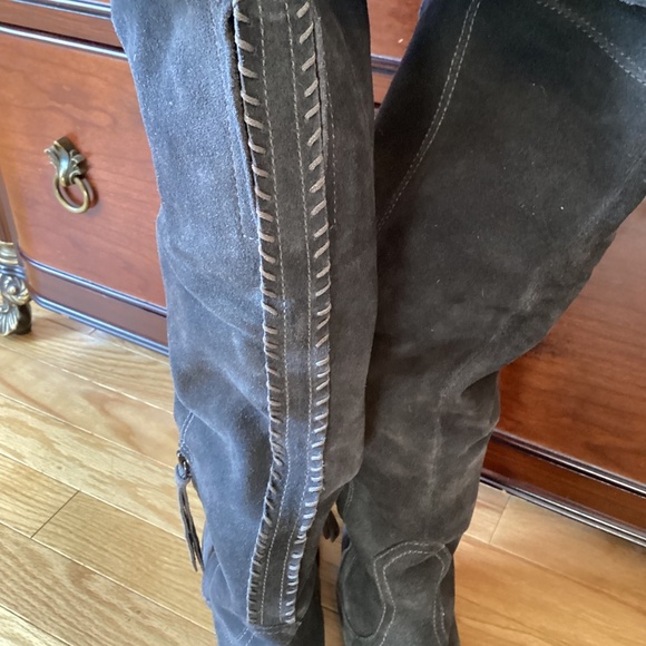 Dolce Vita Grey Suede Over the Knee Boots Size 6.5 EUC - Picture 8 of 13